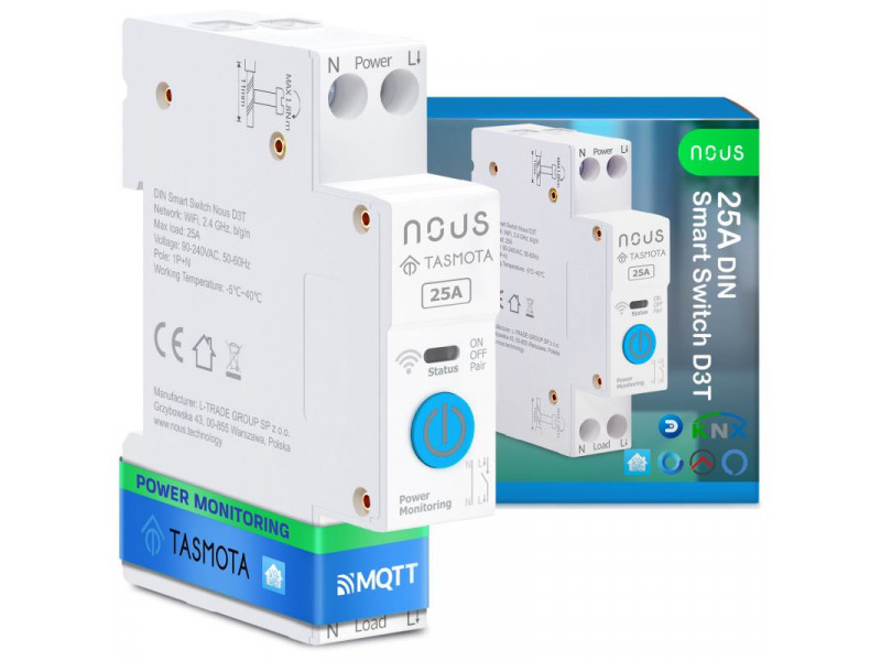 NOUS D3T, Tasmota DIN SMART Switch, prepínač