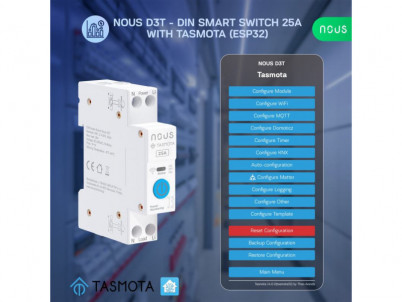 NOUS D3T, Tasmota DIN SMART Switch, prepínač