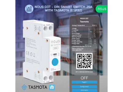 NOUS D3T, Tasmota DIN SMART Switch, prepínač