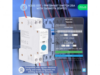 NOUS D3T, Tasmota DIN SMART Switch, prepínač