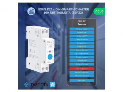 NOUS D1T, Tasmota DIN SMART Switch, prepínač