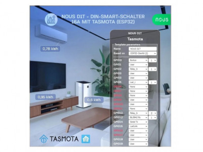 NOUS D1T, Tasmota DIN SMART Switch, prepínač