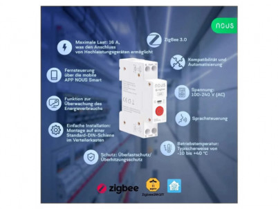 NOUS D1Z, ZigBee DIN SMART Switch, prepínač