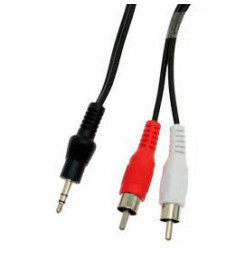 SBOX Kábel prepajaci jack 3,5mm/2x RCA (cinch) 2m