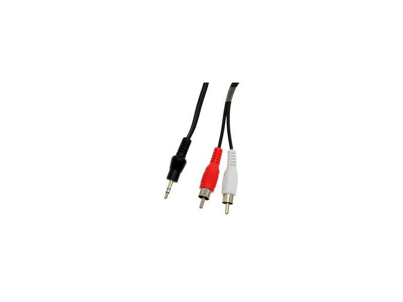 SBOX Kábel prepajaci jack 3,5mm/2x RCA (cinch) 2m