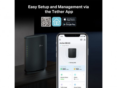 TP-Link Archer BE220 BE3600 Wi-Fi 7 Router