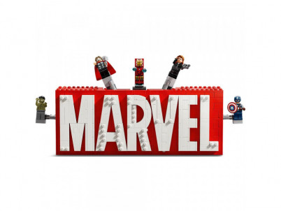 Logo MARVEL a minifigúrky 76313 LEGO