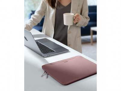 TOMTOC DUAL Sleeve for MacBook 13,5", rasp/pink