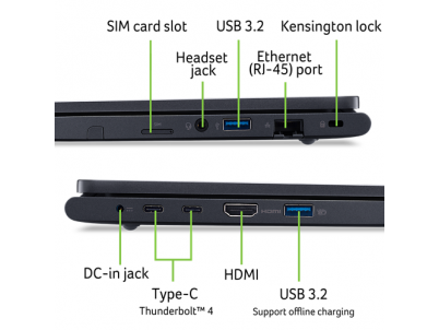 ACER TravelMate P4 14" WUXGA 120U/16/5/I/W11P