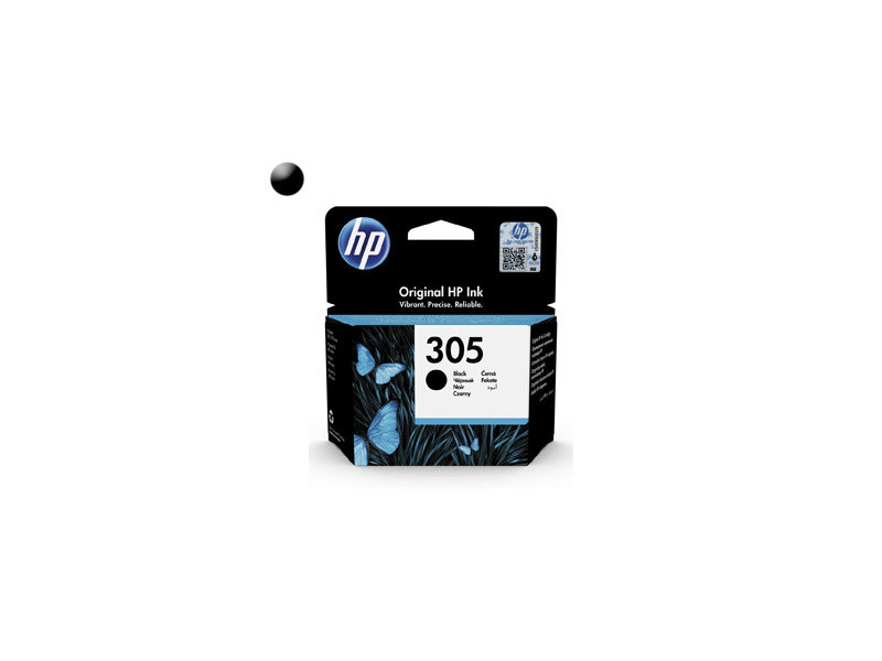 HP 305, Cartridge, čierny (black) 2ml