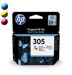 HP 305, Cartridge, Tri-Color (CMY) 2ml