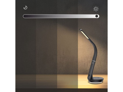 HAWK Nočná LED lampa 3,5W, čierna s nabíjanim 10W
