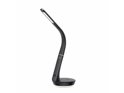 HAWK Nočná LED lampa 3,5W, čierna s nabíjanim 10W