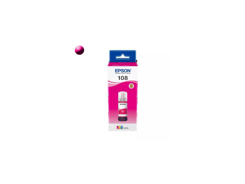 EPSON 108 EcoTank, Cartridge, purpurová (magenta)