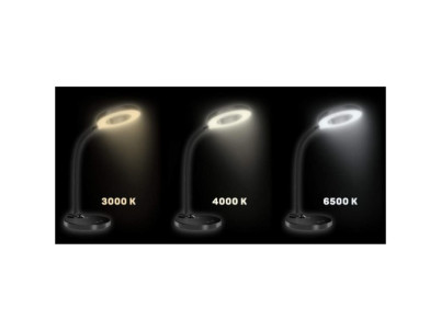CONNECT IT GLOW, Stolová LED lampa, čierna