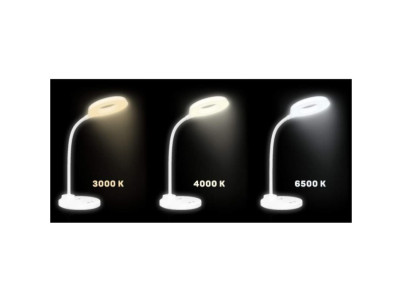 CONNECT IT GLOW, Stolová LED lampa, biela