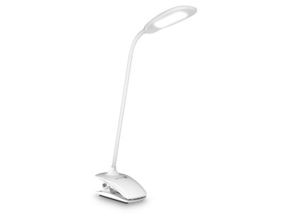 CONNECT IT CLIP, Stolová LED lampa, biela