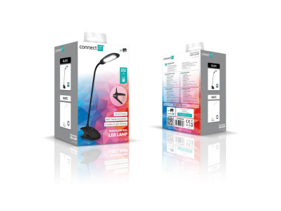 CONNECT IT CLIP, Stolová LED lampa, biela