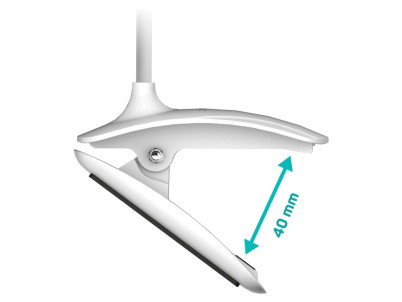 CONNECT IT CLIP, Stolová LED lampa, biela