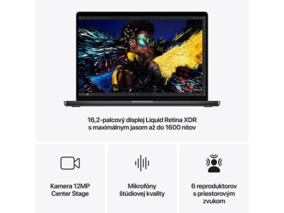 APPLE MacBook Pro (2024) 16,2" M4 Pro/48/5/I/Blk