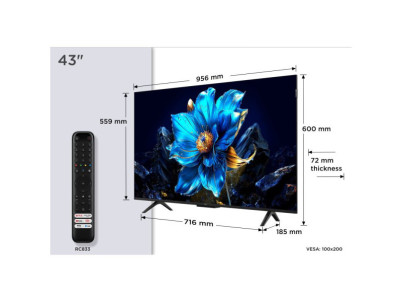 TCL P7K Smart QLED Google TV 43" 4K (43P7K)