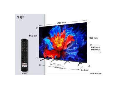 TCL P8K Smart QLED Google TV 75" 4K (75P8K)
