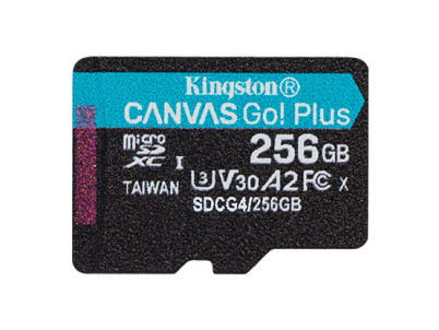KINGSTON Micro SDXC CANVAS GO! Plus Gen4 256GB