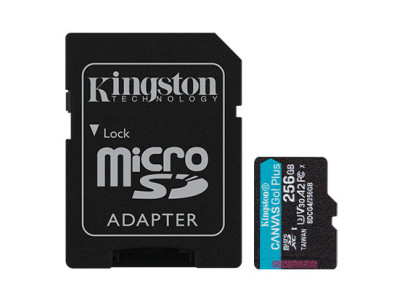 KINGSTON Micro SDXC CANVAS GO! Plus Gen4 256GB+A