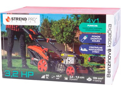 Kosačka Strend Pro QL46PD-139, benzínová, 2,4 kW, záber 46 cm, s pojazdom, LONCIN, s elektrickým štartovaním