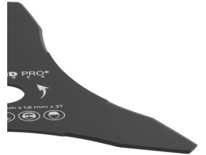 Nôž na krovinorez TT-BC415/520, 3 zubý úzky, 255x1,6 mm, náhradný