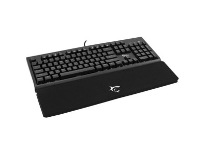 KP-1899 wrist pad 45x10cm bk WHITE SHARK