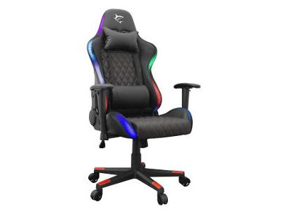 Herné kreslo THUNDERBOLT s RGB čierne