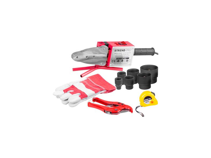 Zváračka Strend Pro PPR 63B, polyfúzna, 1500W, 20-63 mm, na plastové rúrky, 14 dielna