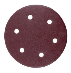 Výsek Worcraft DS07-225-01, do brúsky na sadrokartón, 225 mm, 6 dier, brúsny, okrúhly, 5 ks, P120