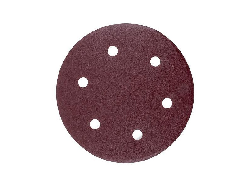 Výsek Worcraft DS07-225-01, do brúsky na sadrokartón, 225 mm, 6 dier, brúsny, okrúhly, 5 ks, P120