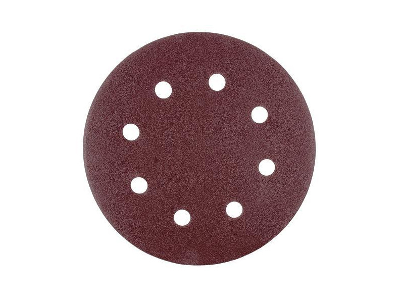 Výsek Worcraft DS08-180-01, do brúsky na sadrokartón, 190 mm, 8 dier, brúsny, okrúhly, P80, bal. 5 ks
