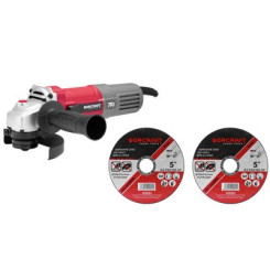 Brúska Worcraft AG08-125P, 710W, 125 mm, M14, uhlová, PROMO + 2 kotúče