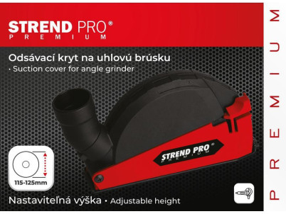 Kryt Strend Pro CDS5, odsávací, 115/125 mm, na uhlovú brúsku, na frézovanie