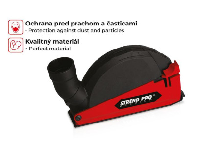 Kryt Strend Pro CDS5, odsávací, 115/125 mm, na uhlovú brúsku, na frézovanie