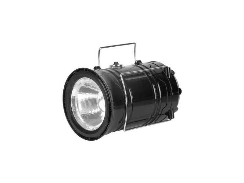 Lampa Strend Pro Camping CL102, LED, 80 lm, 1200 mAh, efekt plameňa, kempingové svietidlo, solárne nabíjanie, USB výstup
