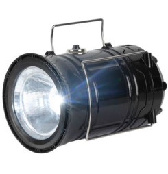 Lampa Strend Pro Camping CL102, LED, 80 lm, 1200 mAh, efekt plameňa, kempingové svietidlo, solárne nabíjanie, USB výstup