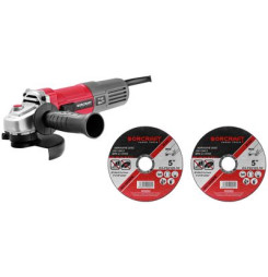 Brúska Worcraft AG08-115P, 710W, 115 mm, M14, uhlová, PROMO + 2 kotúče
