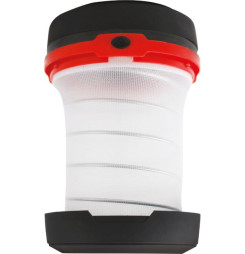 Lampa Strend Pro Camping, skladacia, kempingové svietidlo, 3xAA, červená, 8.5x5/13 cm