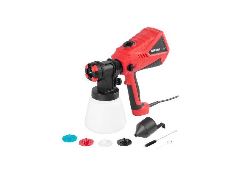 Pištoľ Strend Pro, na farbu, striekacia, s nádobkou, 600 W, 22 KPa, 1000 ml