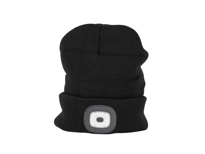 Čiapka Strend Pro Albacore čierna L, 4x SMD LED, USB nabíjanie