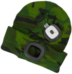 Čiapka Strend Pro Albacore kid kamufláž M, 4x SMD LED, USB nabíjanie