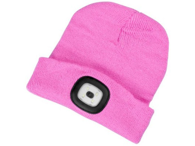 Čiapka Strend Pro Albacore kid ružová M, 4x SMD LED, USB nabíjanie