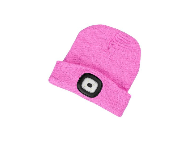 Čiapka Strend Pro Albacore kid ružová M, 4x SMD LED, USB nabíjanie