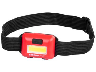 Čelovka Strend Pro Headlight H955, COB LED, 3xAAA, mix farieb (čierna, biela, červená)