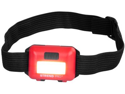 Čelovka Strend Pro Headlight H955, COB LED, 3xAAA, mix farieb (čierna, biela, červená)